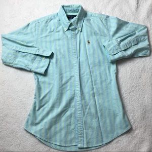 Ralph Lauren 3/4 Sleeve Striped Size 2 Button Up